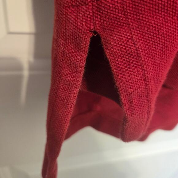 Polo Ralph Lauren Red Long Sleeve Men’s Polo Shirt XL Classic Fit Casual - Picture 9 of 9